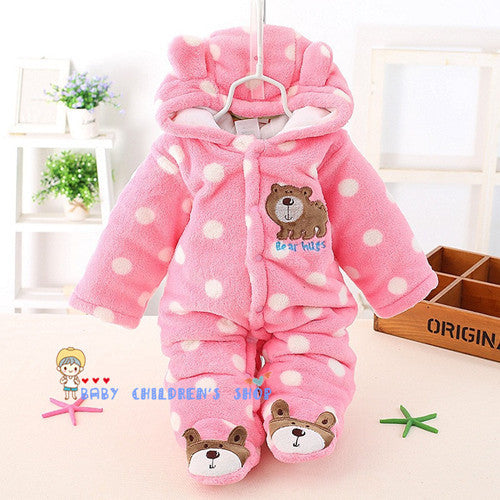 Newborn Baby Clothing Coral Fleece Rompers