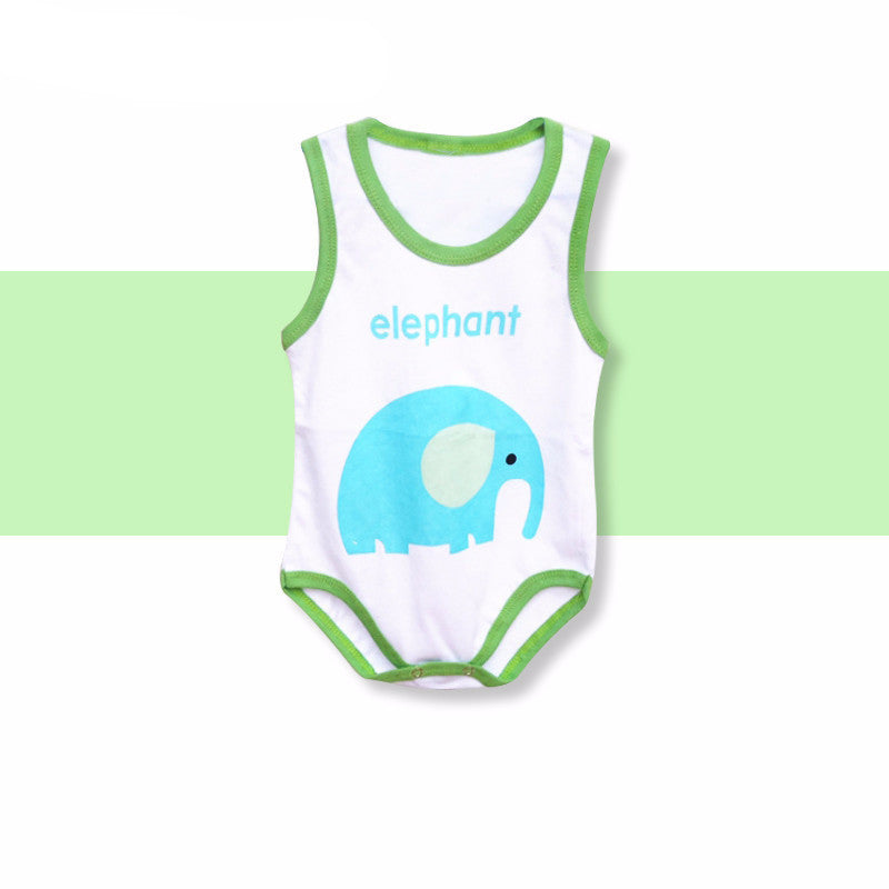 Cartoon Animal Baby Clothes Sleeveless