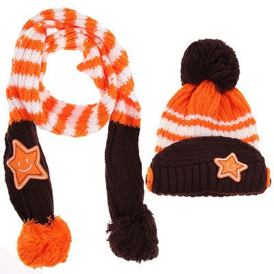 Children Skullies & Beanies Scarf Hat Set