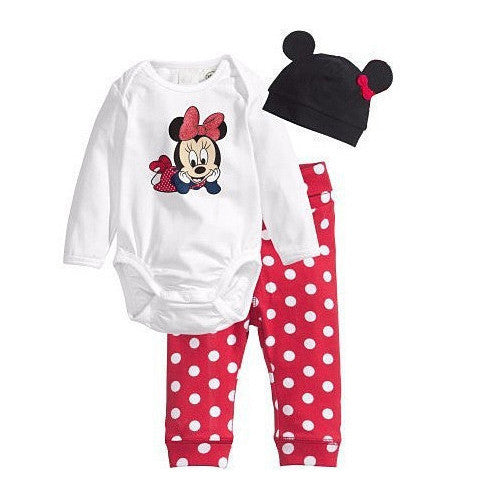 Baby Rompers Winter Mickey Minnie Cartoon