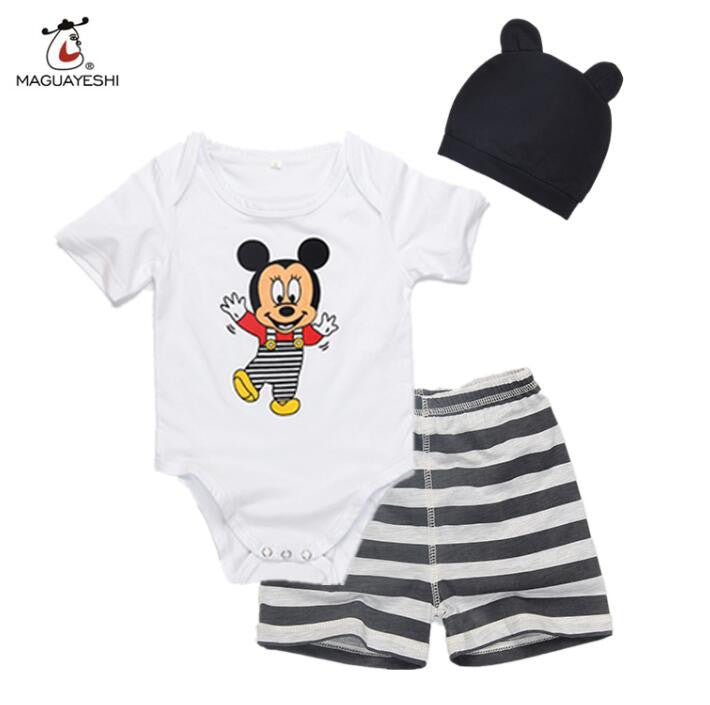 Baby Rompers Winter Mickey Minnie Cartoon