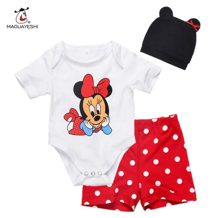 Baby Rompers Winter Mickey Minnie Cartoon