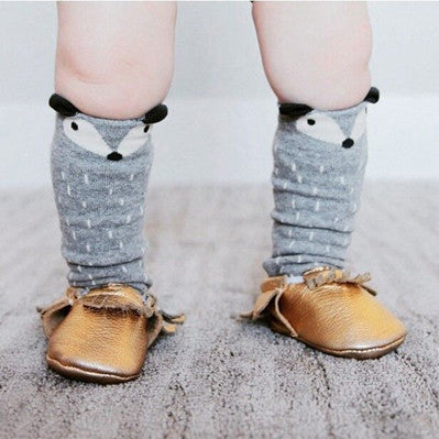 Toddler Knee High Sock Anti-Slip Cotton