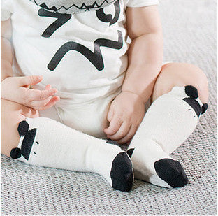 Toddler Knee High Sock Anti-Slip Cotton