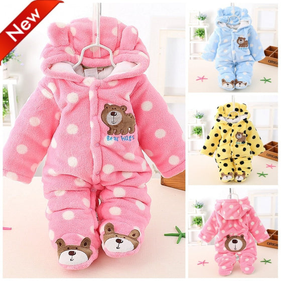 Newborn Baby Clothing Coral Fleece Rompers